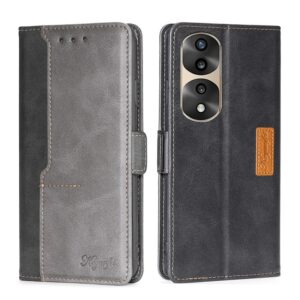 contrast color side buckle leather phone case, for honor 70 pro/70 pro+, for honor magic3, for honor magic3 pro, for nokia c01 plus/c1 2nd editon, for nokia c21, for nokia c21 plus, for sony xperia ace ii, for sony xperia pro i
