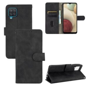 Solid Color Skin Feel Magnetic Buckle Horizontal Flip Calf Texture PU Leather Case with Holder & Card Slots & Wallet, For Samsung Galaxy A12 / M12, For Huawei nova 8 SE, For Huawei Y9a