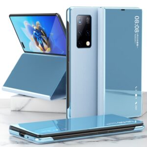 Electroplated Mirror Protective Case with Holder, For Huawei Mate X2