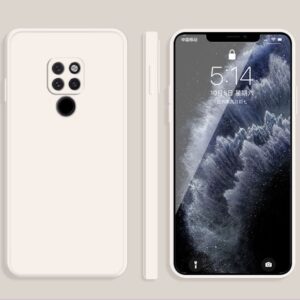 Solid Color Imitation Liquid Silicone Straight Edge Dropproof Full Coverage Protective Case, For Huawei Mate 20, For Huawei Mate 20 Pro, For Huawei Mate 30, For Huawei Mate 30 Pro, For Huawei nova 6 4G