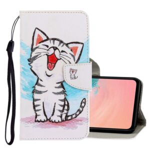3D Colored Drawing Horizontal Flip PU Leather Case with Holder & Card Slots & Wallet, For Galaxy A51, For Galaxy A71, For Xiaomi Redmi Note 8T