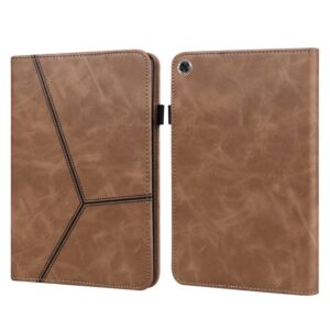 Solid Color Embossed Striped Leather Case, For OPPO Realme Pad, For Huawei MediaPad M5 Lite 10.1, For Huawei MatePad 10.8 (2021), For Huawei MatePad 11 (2021), For Huawei MediaPad T3 10, For Huawei MediaPad T5