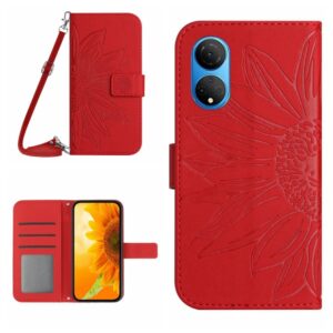 Skin Feel Sun Flower Pattern Flip Leather Phone Case, For Honor X7, For Huawei P20 Lite, For Honor X8, For Huawei P20 Pro