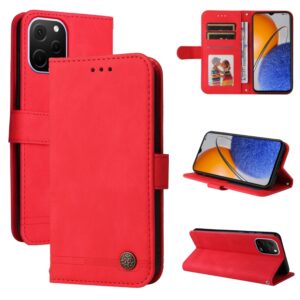 Skin Feel Life Tree Metal Button Leather Phone Case, For Huawei nova Y61, For Realme 10 4G Global, For Realme 10 Pro 5G, For Realme 10 Pro+ 5G, For Samsung Galaxy A04e, For Samsung Galaxy A34 5G