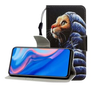Colored Drawing Horizontal Flip Leather Case with Holder & Card Slot & Wallet, For Huawei P Smart Z / Y9 Prime (2019), For Huawei Enjoy 9, For Huawei Enjoy 10S