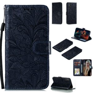 Lace Flower Embossing Pattern Horizontal Flip Leather Case , with Holder & Card Slots & Wallet & Photo Frame & Lanyard, For Huawei Enjoy 10e, For Xiaomi Redmi K30 Pro, For Xiaomi Redmi Note 9 Pro, For Xiaomi Redmi Note 9 Pro Max, For Xiaomi Redmi Note ...