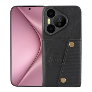 Double Buckle Card Slots Magnetic Phone Case, For Huawei Pura 70, For Huawei Mate 60, For Huawei Mate 60 Pro, For Huawei nova 11 Pro, For Huawei nova 11