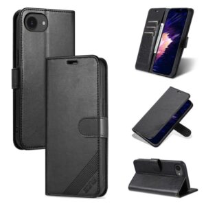 AZNS Sheepskin Texture Flip Leather Phone Case, For iPhone 17e / 16e, For iPhone 17 Pro Max, For iPhone 17 Pro, For iPhone 17, For iPhone Air, For iPhone 16 Pro Max, For iPhone 16 Pro, For iPhone 15 Pro Max, For iPhone 15 Pro, For iPhone 15 Plus...