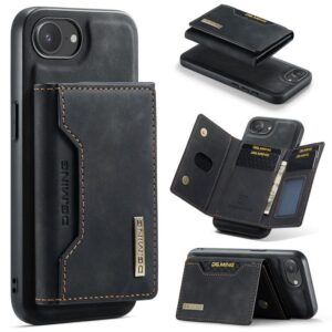 DG.MING M2 Series 3-Fold Card Bag Wallet Leather Phone Case, For iPhone 17e / 16e, For iPhone 17 Pro Max, For iPhone 17 Pro, For iPhone 17, For iPhone Air, For iPhone 16 Pro Max, For iPhone 16 Pro, For iPhone 16 Plus, For iPhone 16