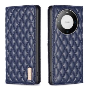 Diamond Lattice Magnetic Leather Flip Phone Case, For Huawei Mate 60 Pro/Mate 60 Pro+, For Huawei Mate 60