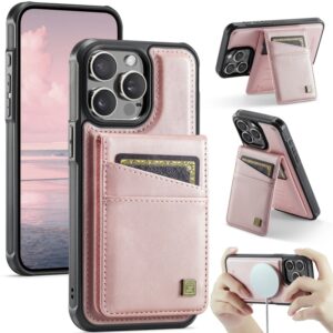 AutSpace A12 MagSafe Magnetic RFID Card Bag Phone Case, For iPhone 15 Pro, For iPhone 15 Plus, For iPhone 15, For iPhone 14 Plus, For iPhone 14, For iPhone 14 Pro, For iPhone 14 Pro Max, For iPhone 13 Pro Max, For iPhone 13 Pro