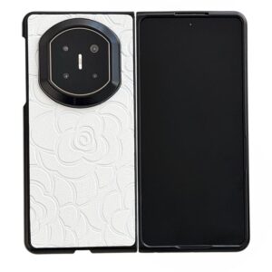 Impression Camellia Pattern Protective Phone Case, For Huawei Mate X7, For Huawei Pura X, For Huawei Mate X6, For Huawei Mate X5, For Huawei Mate Xs 2