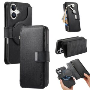 CaseNeo MagSafe RFID Anti-theft Zipper Wallet Retro Leather Phone Case, For iPhone 16, For iPhone 15 Pro Max, For iPhone 15 Pro, For iPhone 15 Plus, For iPhone 15, For iPhone 14