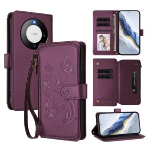 Butterfly Love Flower Multi-card Zipper Wallet Leather Phone Case, For Huawei Mate 60, For Huawei Enjoy 50 / nova Y70, For Huawei P60 Art, For Huawei P60 / P60 Pro, For Huawei Enjoy 50 Pro 4G / nova Y90