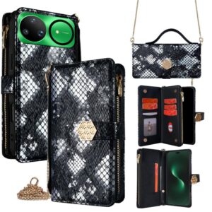Crossbody Handle Snake Texture Leather Phone Case, For Huawei nova 15 Ultra, For Huawei nova 15 Pro, For Huawei nova 15, For Huawei Mate 80 Pro Max 5G, For Huawei Mate 80 5G, For Huawei Maimang 40 5G, For Huawei Pura 80 5G, For Huawei nova 14 Ultra 5G...