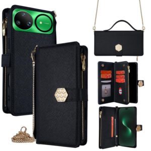 Crossbody Handle Cross Texture Leather Phone Case, For Huawei nova 15 Ultra, For Huawei nova 15 Pro, For Huawei nova 15, For Huawei Mate 80 Pro Max 5G, For Huawei Mate 80 5G, For Huawei Maimang 40 5G, For Huawei Pura 80 5G, For Huawei nova 14 Ultra 5G...