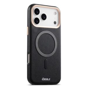 ESEBLE L2 Litchi Texture Metal Lens Magnetic Phone Case, For iPhone 17 Pro Max, For iPhone 17 Pro, For iPhone 17, For iPhone Air, For iPhone 16 Pro Max, For iPhone 16 Pro, For iPhone 16, For iPhone 15 Pro Max, For iPhone 15 Pro, For iPhone 15...