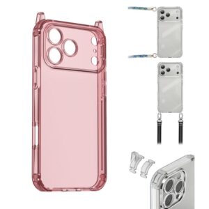 XDcase Candy DIY Detachable Lanyard Hole Shockproof Phone Case, For iPhone 17 Pro Max, For iPhone 17 Pro, For iPhone 17, For iPhone Air, For iPhone 16 Pro Max, For iPhone 16 Pro, For iPhone 16 Plus, For iPhone 16