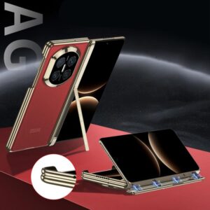 GKK Magnetic Dual Hinge AG Phantom Phone Case with Holder, For Huawei Mate X7