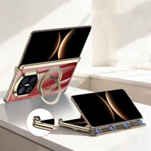 GKK Magnetic Dual Hinge Phantom Phone Case with Holder, For Huawei Mate X7