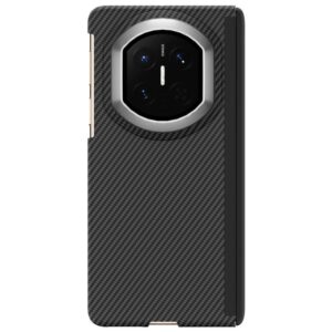 600D Fine Texture Series Carbon Fiber Dual-Center Magnetic Phone Case, For Huawei Mate X7