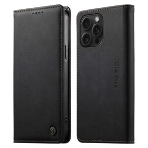 Dierfeng Metal Snap Magnetic RFID Vegan Leather Phone Case, For iPhone 14 Pro Max, For iPhone SE 2022 / SE 2020 / 7 / 8, For iPhone 13 Pro Max, For iPhone 13 Pro, For iPhone 13 mini, For iPhone 12 / 12 Pro, For iPhone 12 Pro Max, For iPhone 12 mini