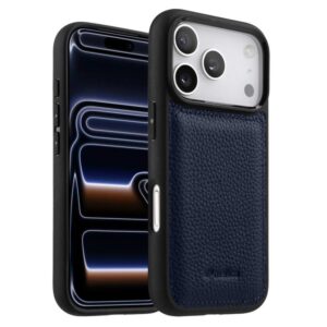 melkco Litchi Texture Full Coverage Genuine Leather Hybrid PC Phone Case, For iPhone 17 Pro Max, For iPhone 17 Pro, For iPhone 17, For iPhone Air, For iPhone 16 Pro Max, For iPhone 16 Pro