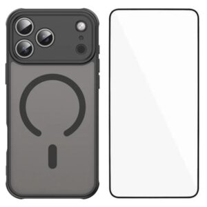 WANLONFENG FD Series Skin Touch Magnetic Phone Case with Screen Film, For iPhone 17 Pro Max, For iPhone 17 Pro, For iPhone 17, For iPhone Air, For iPhone 16 Pro Max, For iPhone 16 Pro, For iPhone 16, For iPhone 15 Pro Max, For iPhone 15 Pro, For iPhone 15