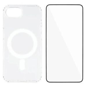 WANLONFENG High-Transparency Magnetic Acrylic Phone Case with Screen Protector, For iPhone 17e / 16e, For iPhone 17 Pro Max, For iPhone 17 Pro, For iPhone 17, For iPhone Air, For iPhone 16 Pro Max, For iPhone 16 Pro, For iPhone 15 Pro Max...