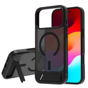 LeReach Le-Chic Series Hidden Kickstand C-Shaped Magnetic Phone Case, For iPhone 17 Pro Max