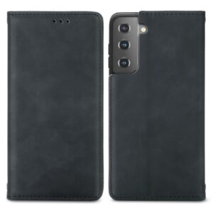 Retro Skin Feel Business Magnetic Horizontal Flip Leather Case with Holder & Card Slots & Wallet & Photo Frame, For Samsung Galaxy S21 Plus, For Samsung Galaxy S21, For Samsung Galaxy S21 Ultra, For Samsung Galaxy S20 Plus, For Samsung Galaxy S20 Ultra...