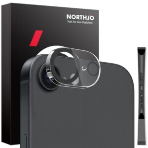 NORTHJO Camera Lens Protector 3D Night Shot Tempered Glass Film, For iPhone 17e / 16e, For iPhone 17 Pro Max, For iPhone 17 Pro, For iPhone 17, For iPhone Air, For iPhone 16 Pro / 16 Pro Max, For iPhone 16 / 16 Plus, For iPhone 15 Pro / 15 Pro Max...
