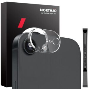 NORTHJO Camera Lens Protector 3D HD Tempered Glass Film, For iPhone 17e / 16e, For iPhone 17 Pro Max, For iPhone 17 Pro, For iPhone 17, For iPhone Air, For iPhone 16 Pro / 16 Pro Max, For iPhone 16 / 16 Plus, For iPhone 15 Pro / 15 Pro Max...