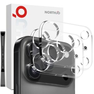 2pcs NORTHJO Camera Lens Protector 3D HD Tempered Glass Film, For iPhone 17 Pro Max, For iPhone 17 Pro, For iPhone 17, For iPhone Air