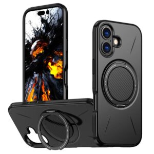 Kalebol Magnetic MagSafe Rotation Holder PC Phone Case, For iPhone 16 Plus, For iPhone 16, For iPhone 15 Pro Max, For iPhone 15 Pro, For iPhone 15, For iPhone 14