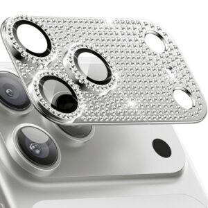 Kalebol All-in-One Frosted Metal Armor Diamond-Shine Camera Lens Film, For iPhone 17 Pro Max, For iPhone 17 Pro