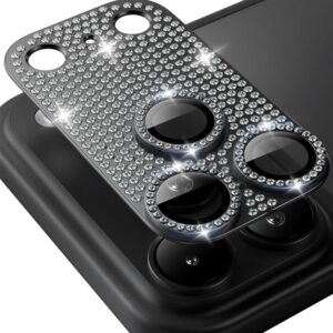 ENKAY Hat-Prince Blink Diamond Camera Lens Aluminium Alloy Tempered Glass Film, For iPhone 17 Pro Max, For iPhone 17 Pro, For iPhone 17