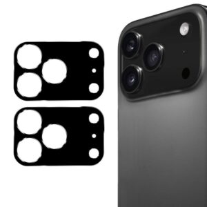 2pcs ENKAY Hat-Prince Black 9H Rear Camera Lens Tempered Glass Film, For iPhone 17 Pro Max, For iPhone 17 Pro, For iPhone 17, For iPhone Air