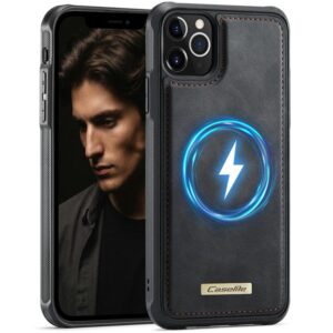 CaseMe C69 Series Magnetic Vegan Leather Back Phone Case, For iPhone 11 Pro Max, For iPhone 11, For iPhone 11 Pro, For iPhone 17e /16e, For iPhone 15 Plus / 14 Plus, For iPhone 12 / 12 Pro