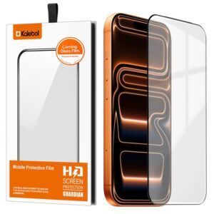 Kalebol Corning Glass Screen Printed HD Super Strong Electroplated Tempered Glass Film, For iPhone 17 Pro Max, For iPhone 17 Pro, For iPhone 17, For iPhone Air, For iPhone 16 Pro Max, For iPhone 16 Pro, For iPhone 16 Plus, For iPhone 16...