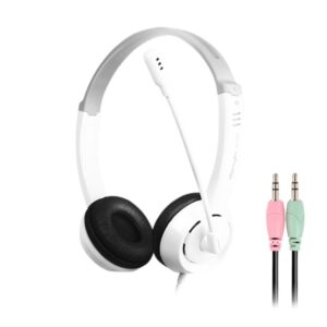 DANYIN DT326 Head-mounted Desktop Computer Children Learning Wire Headset with Microphone, Cable Length:1.8m, DT326 3.5mm Two-hole White, DT326 3.5mm Two-hole Black, DT326 Single Hole Four-level White, DT326 Single Hole Four-level Black...
