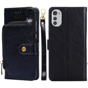 Zipper Bag Leather Phone Case, For Motorola Moto E32, For OPPO A36/A76 4G Global, For OPPO A57 5G 2022/Realme Q5i, For Motorola Moto G22, For OPPO A95 5G, For Motorola Moto G52 4G/Moto G82 5G, For OPPO Find X5 Pro, For OPPO K10 5G, For OPPO K10 Pro 5G...